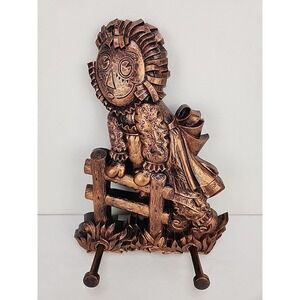 VTG Raggedy Ann 3D Wall Decor Peg Hanger 1977 Coppercraft Guild Nursery